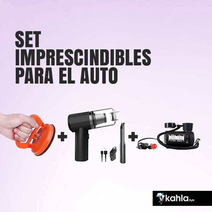 SET IMPRESCINDIBLES PARA EL AUTO - 35% OFF